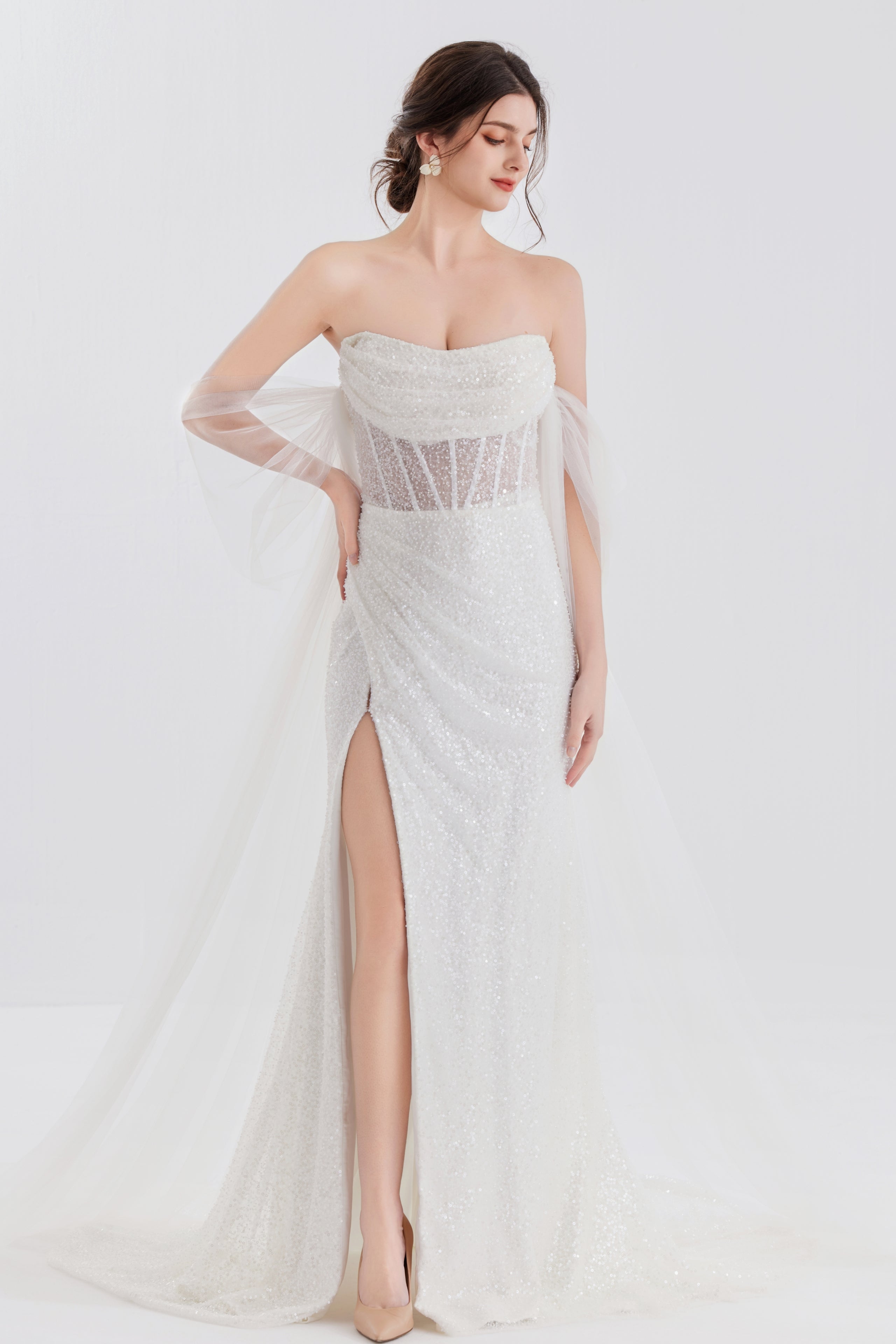 The Luxurious Beauty of a Fully Beaded Wedding Dress