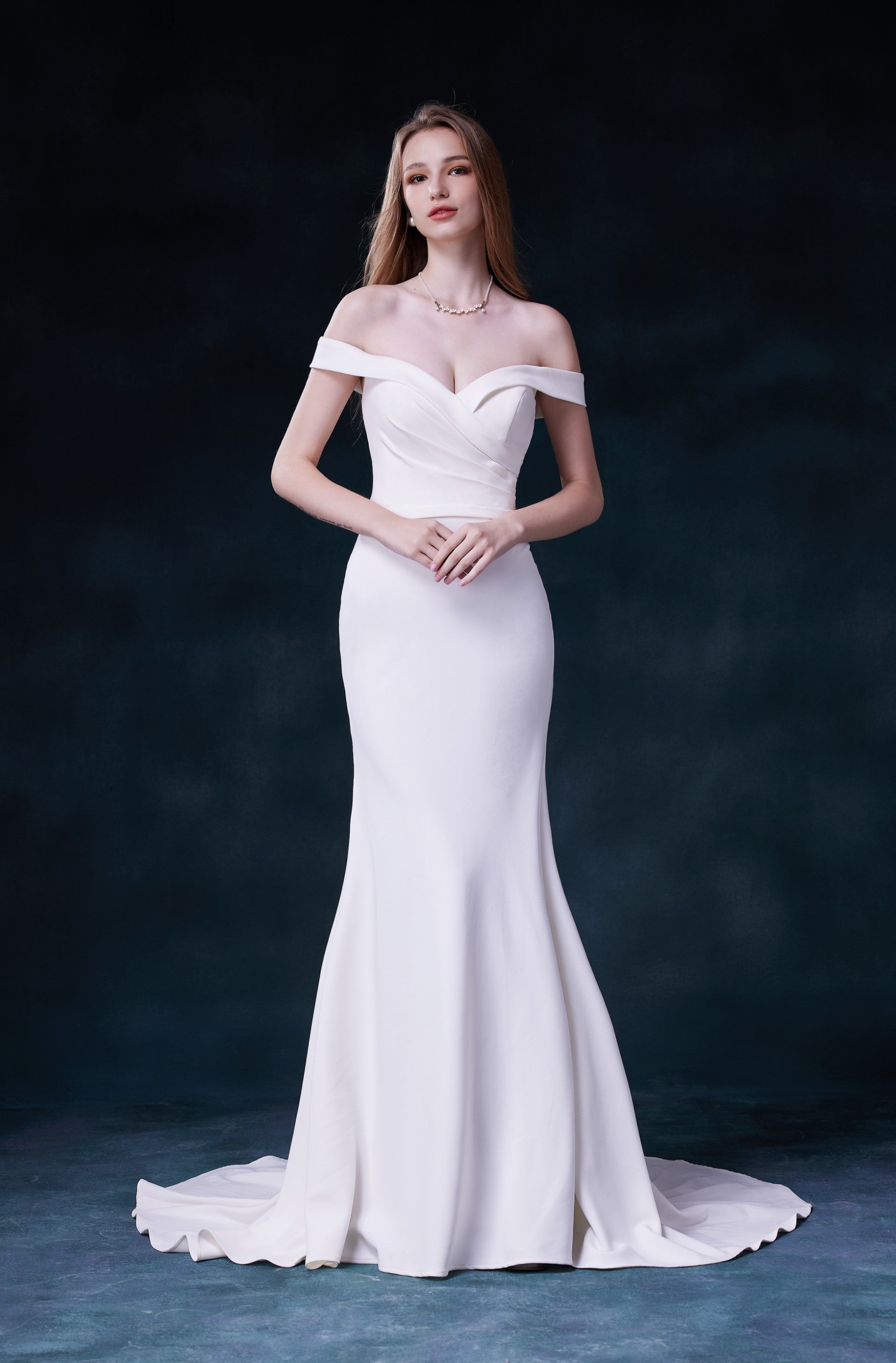 mermaid satin Wedding Dress LVB2607