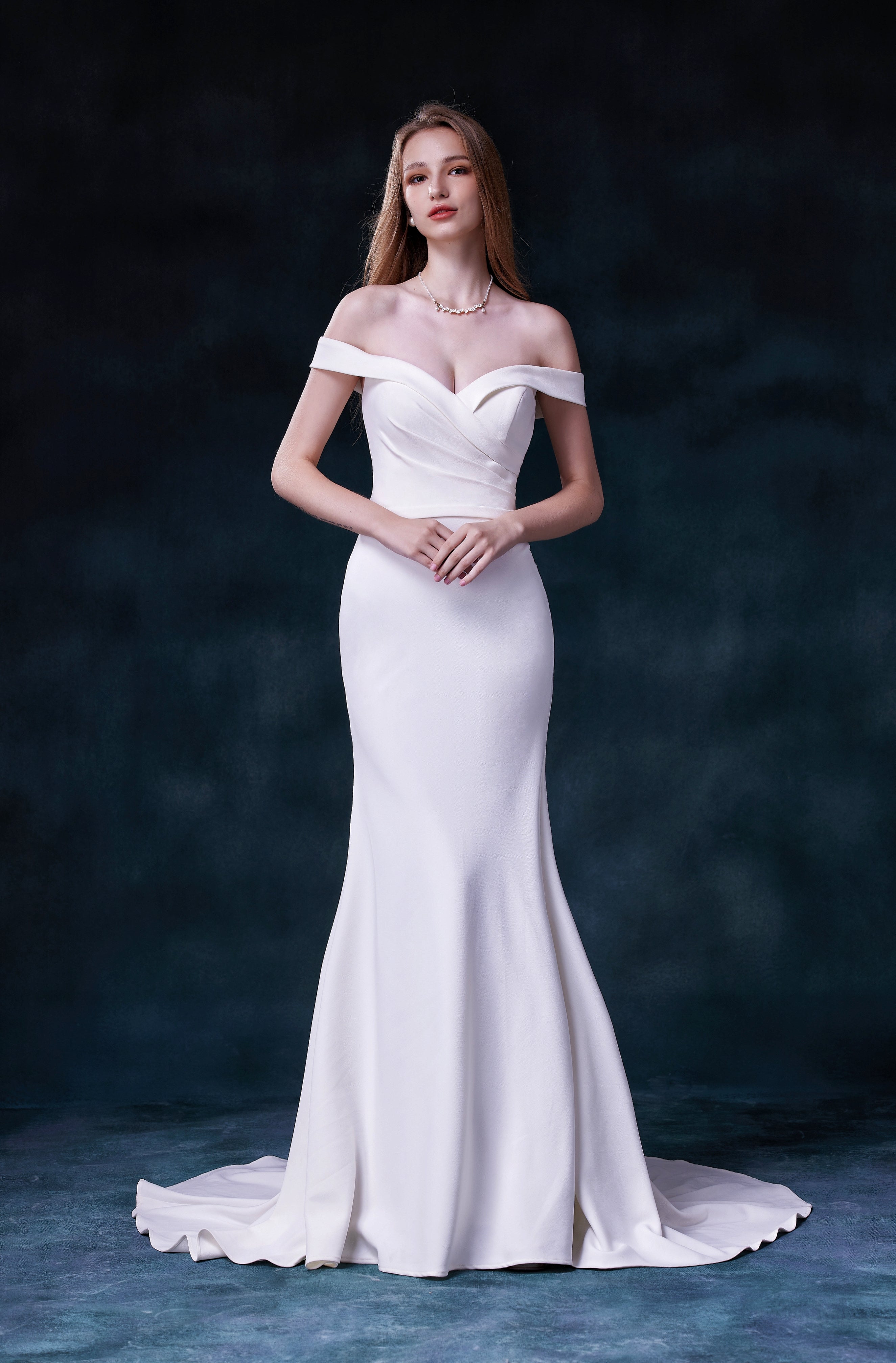 mermaid satin Wedding Dress LVB2607