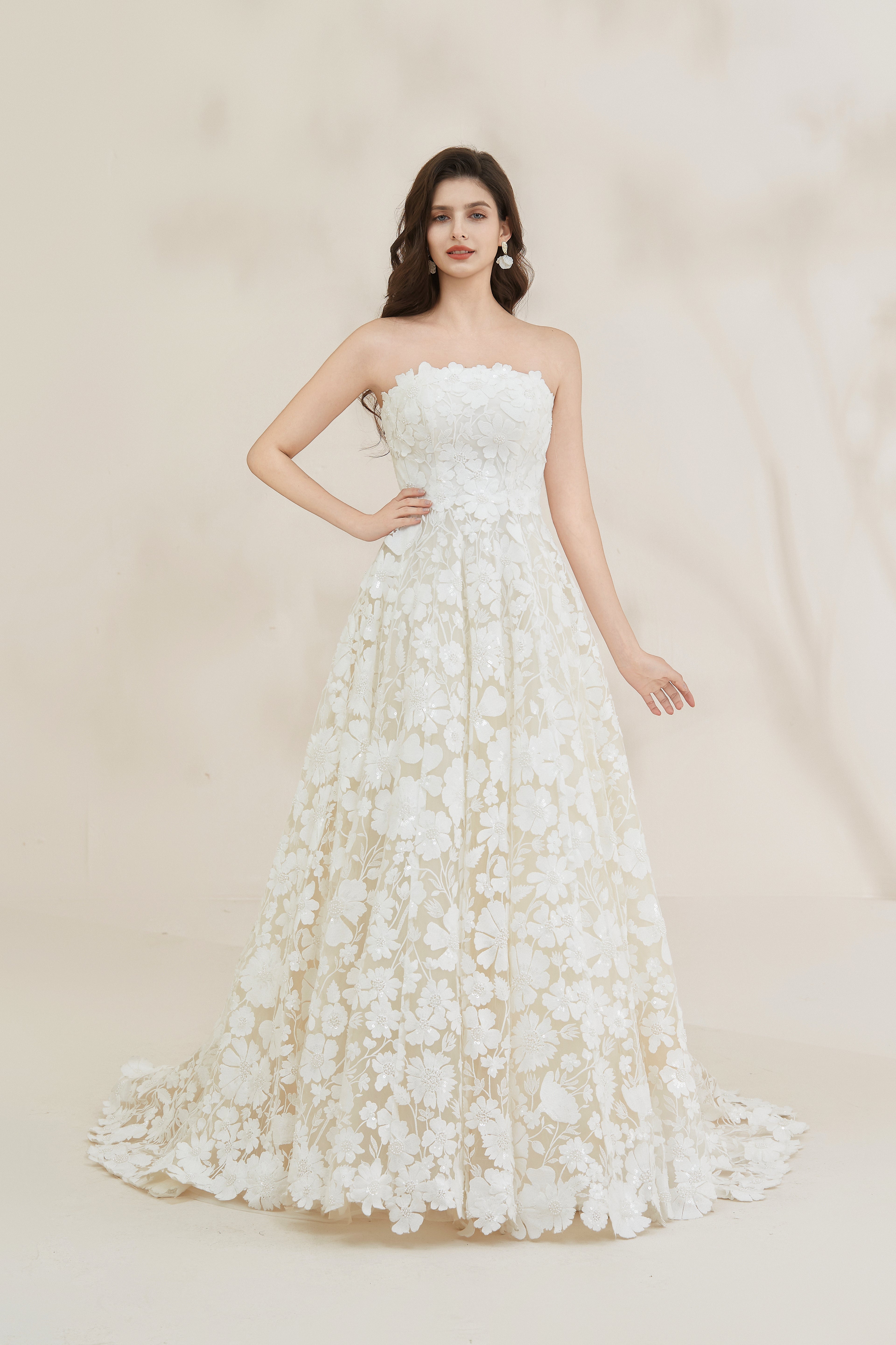 Floral Lace Wedding gown LVB2616