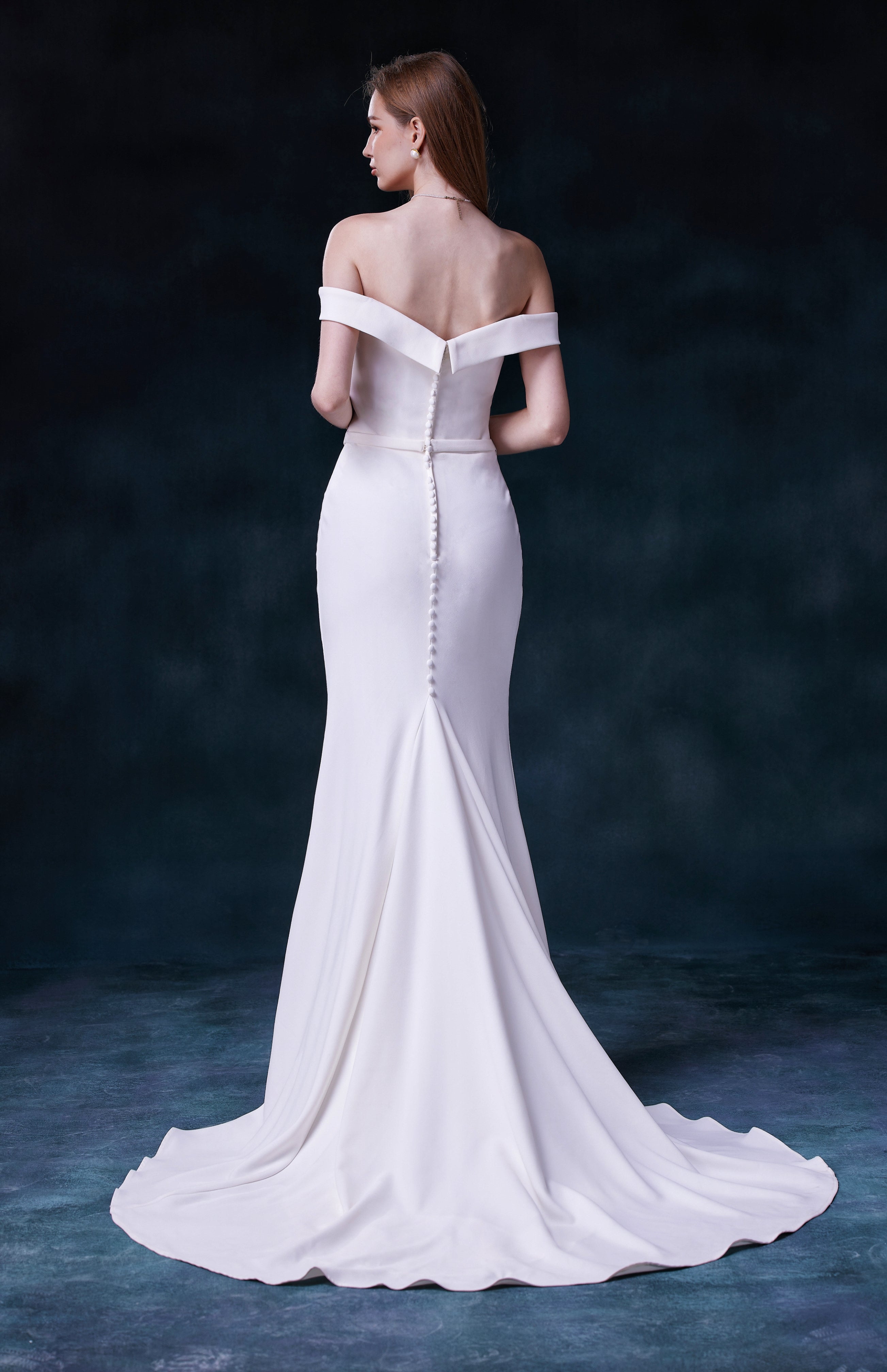 mermaid satin Wedding Dress LVB2607